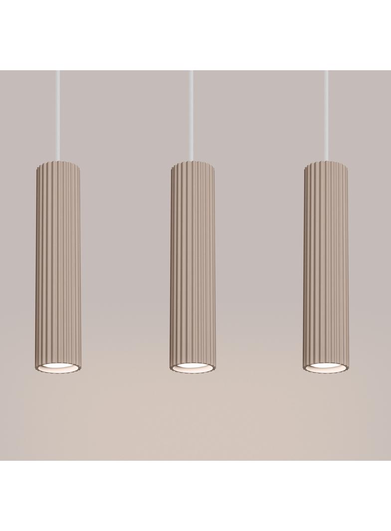 SOLLUX Lampa wisząca KARBON 3L taupe ; SL.1774