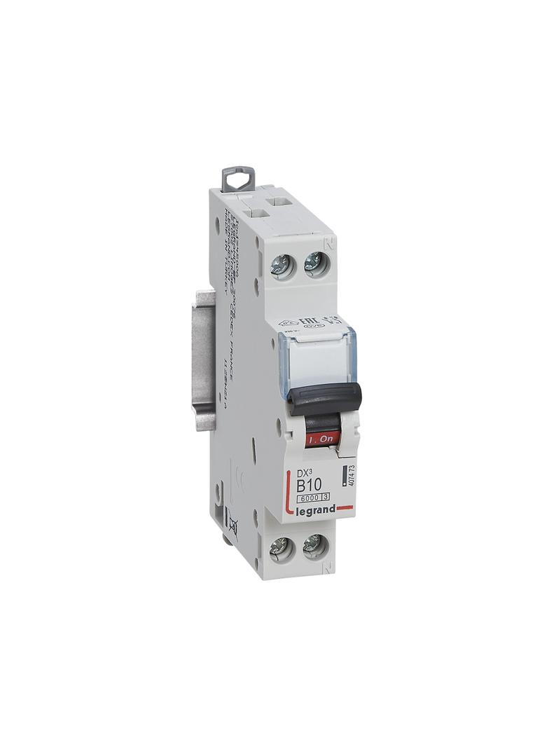 Wyłącznik Nadprądowy S 301N 1P+N B 10 6kA DX3 407473 LEGRAND