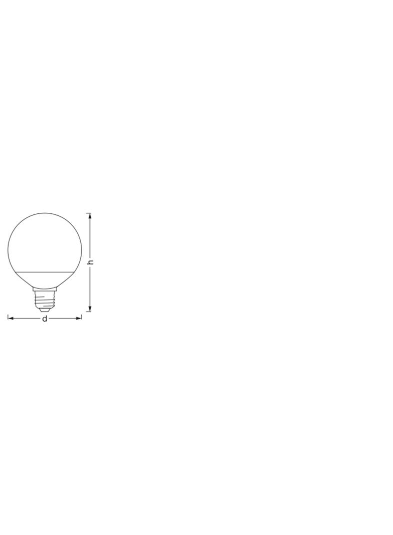 Żarówka LED E27 G95 14W = 100W 1521lm CCT 200° SMART+ WIFI Ściemnialna 4058075609594 LEDVANCE