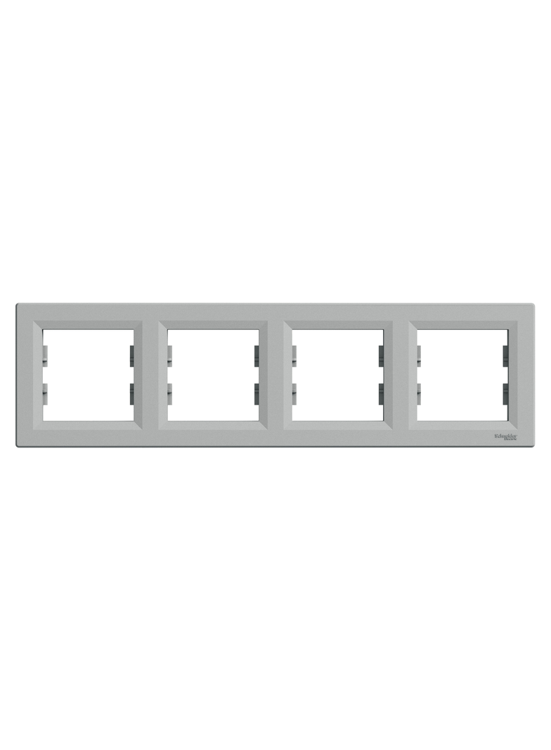 Asfora, ramka 4-krotna, pozioma, aluminium