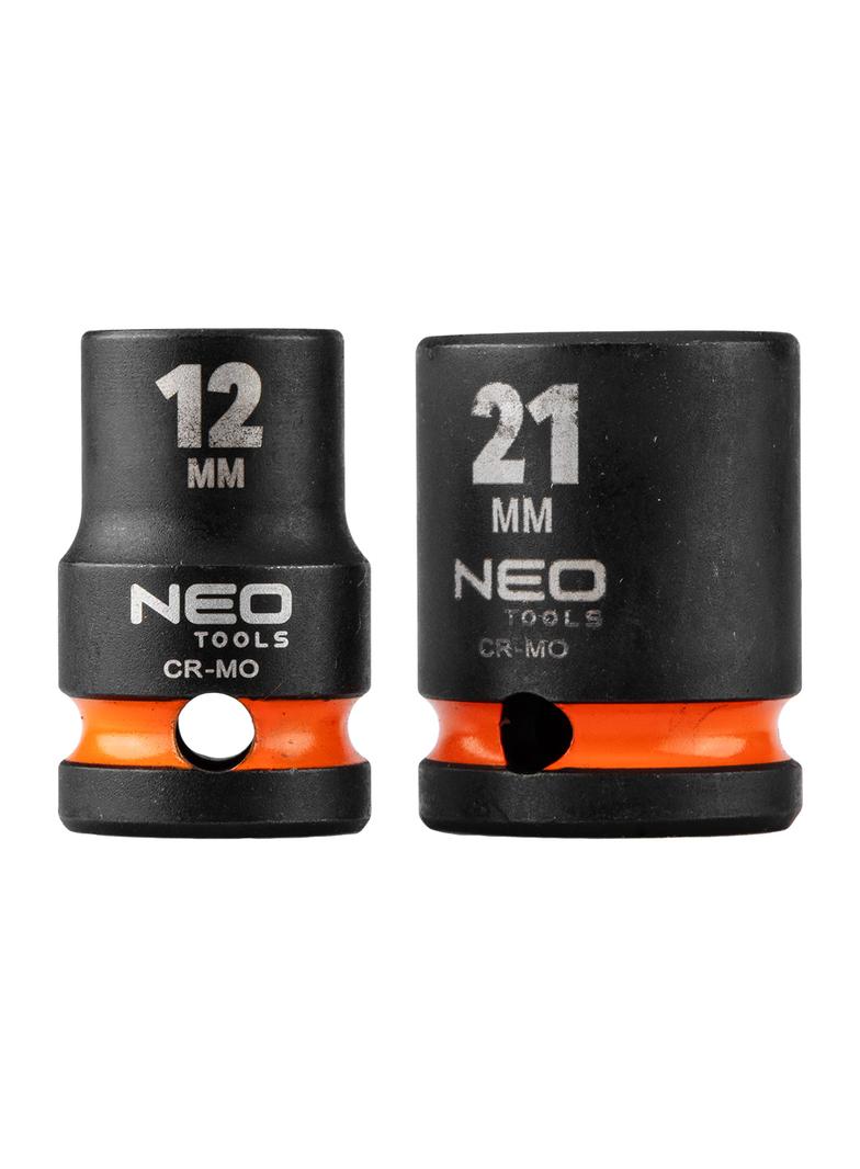 Nasadki udarowe 1/2", 10-24 mm, zestaw 10 szt.