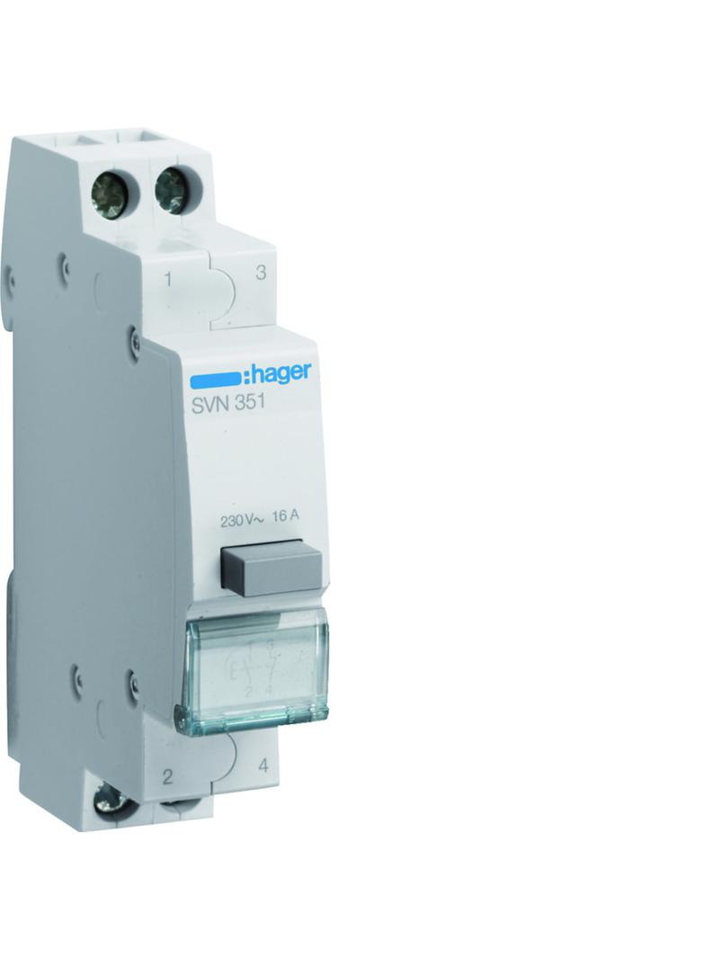 Przycisk sterowniczy 1NO+1NC Ith=16A 230VAC SVN351 HAGER