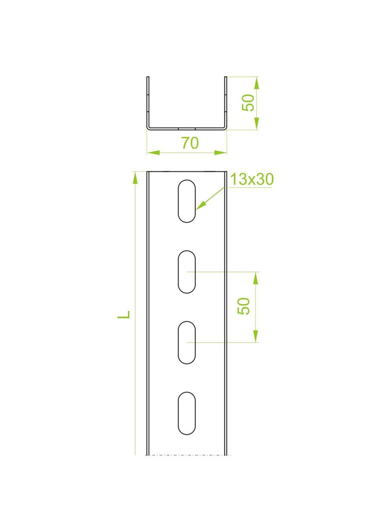 CT70H50/3 Ceownik 3,0 mm