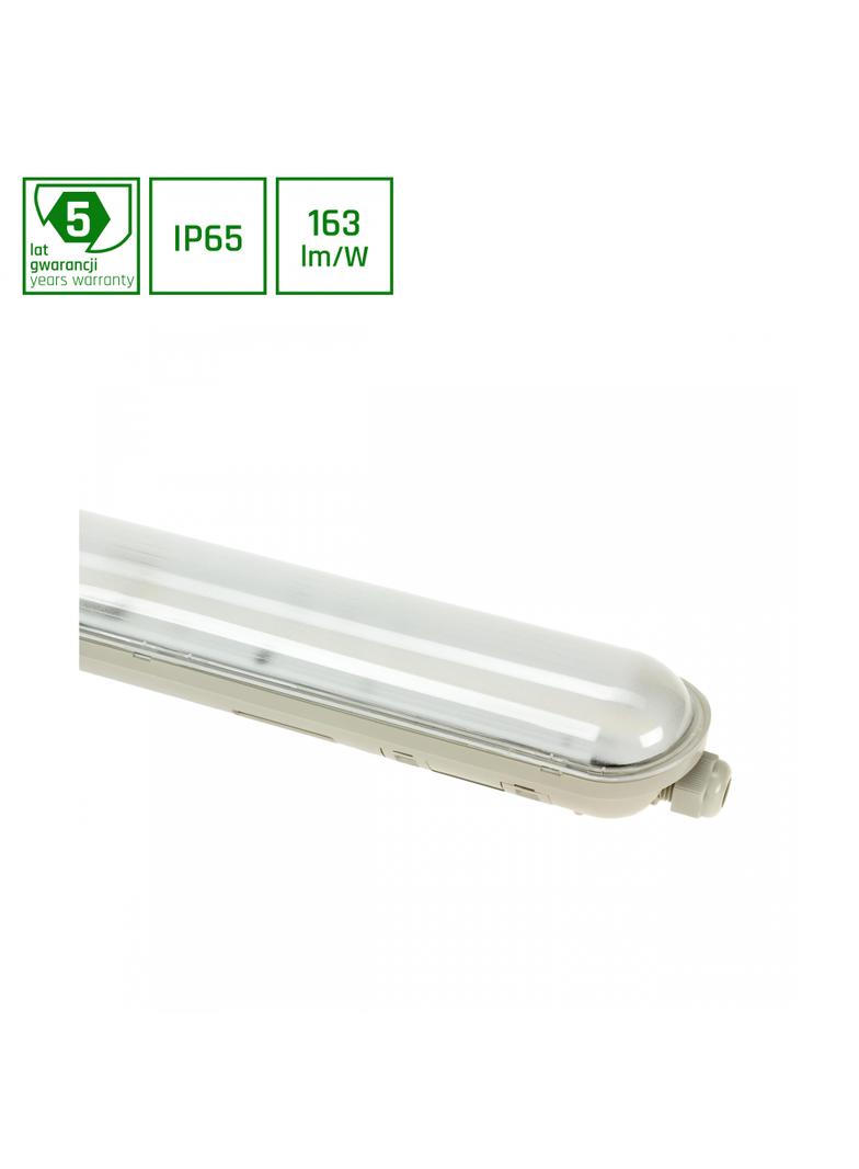 LIMEA GIGANT HERMETYK 600mm 20W NW 230V 120st IP65 IK10 600x72x70mm SZARY 5 lat gw.