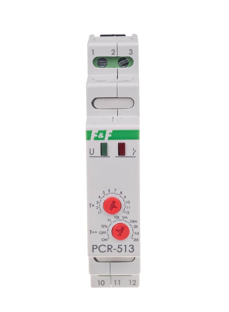 Przekaźnik czasowy rewersyjny styki: 1Z/R UNI PCR-513UNI F&F