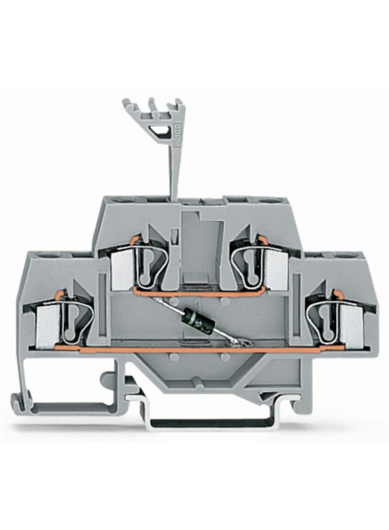 dwupiętrowa złączka diodowa 4 mm2