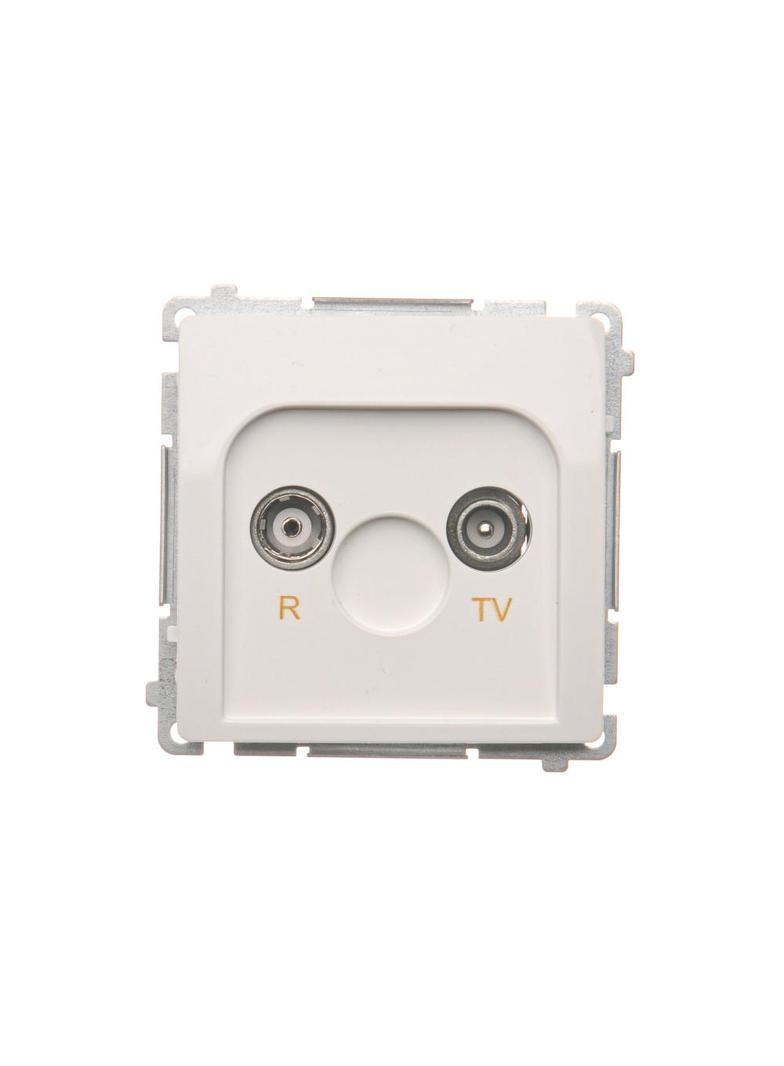 Simon Basic Gniazdo antenowe R-TV końcowe separowane 1x wejście: 5–862 MHz biały BMZAR1/1.01/11 KONTAKT