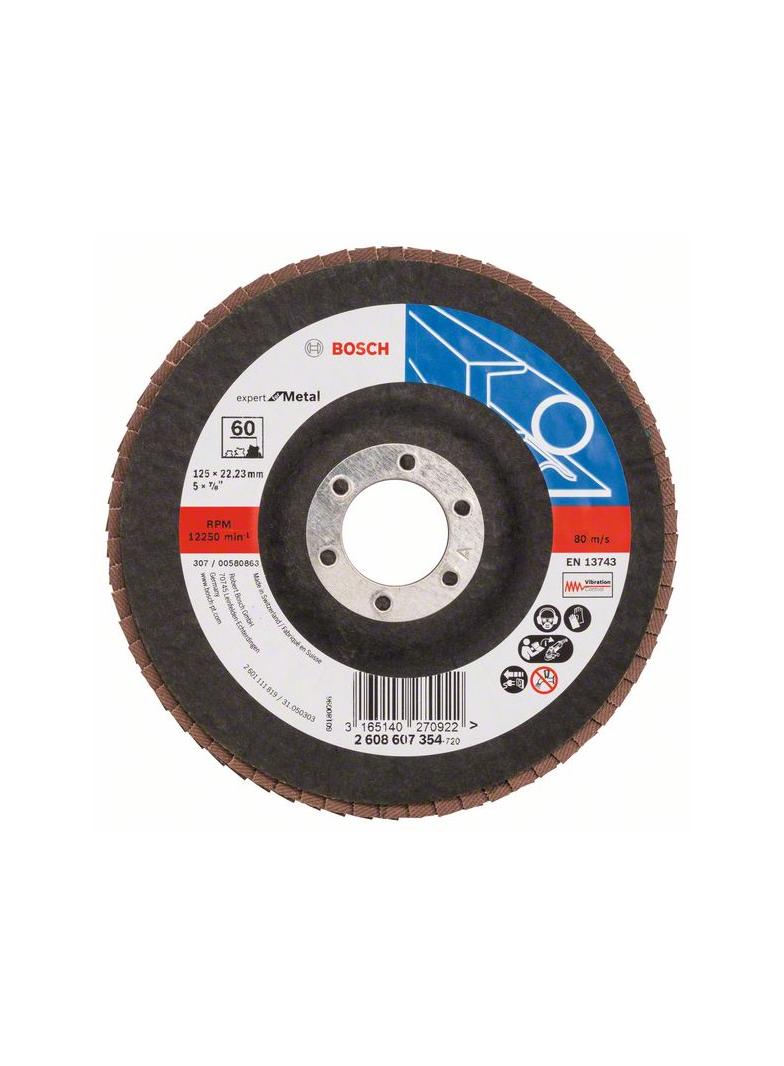 FLAP DISC BLUE METAL 125X60