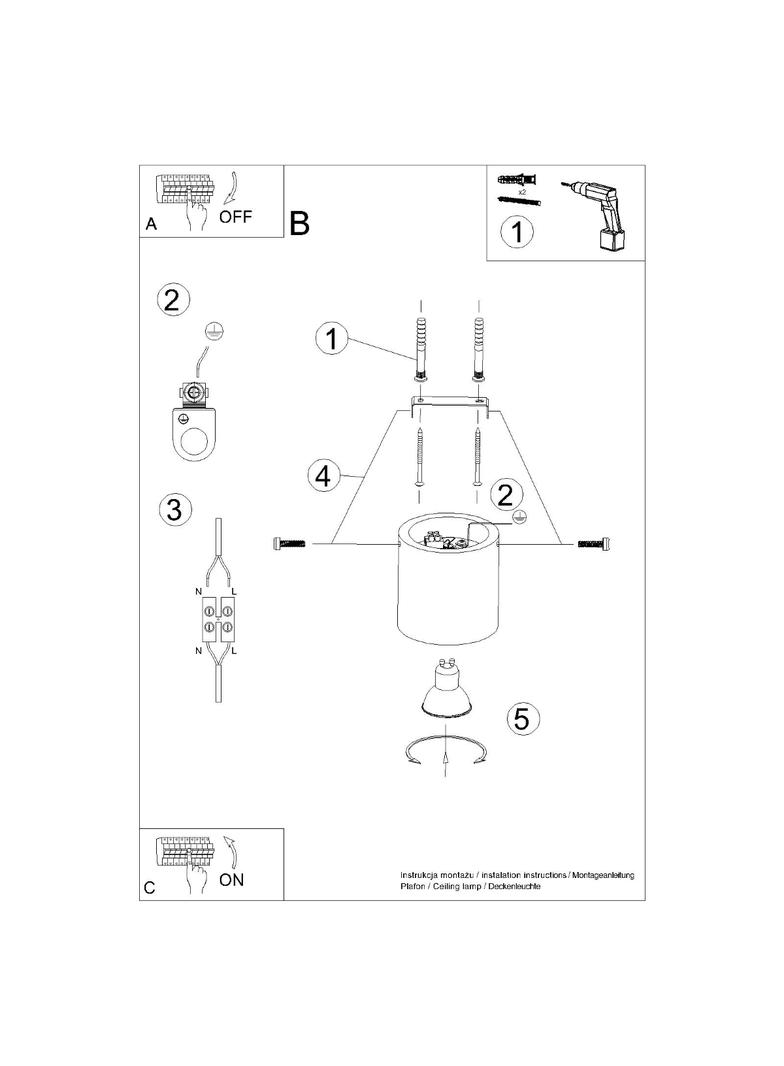 Sollux Plafon ORBIS naturalne drewno SL.0492