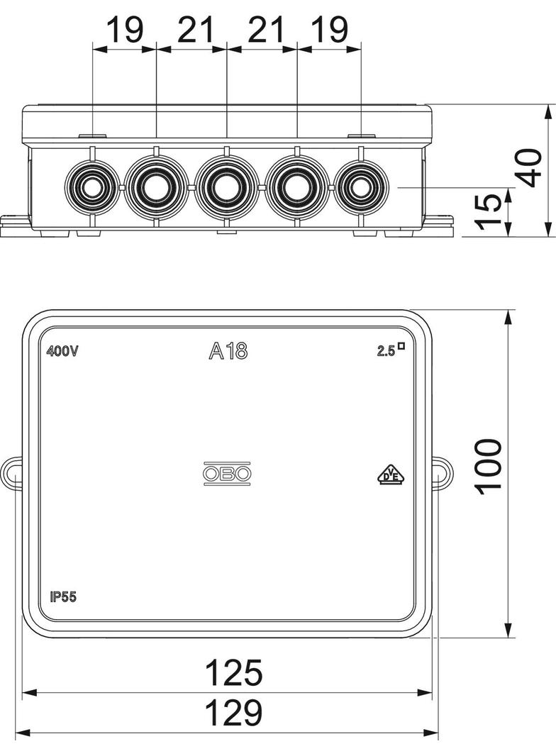 A 18 5, Puszka odgałęźna