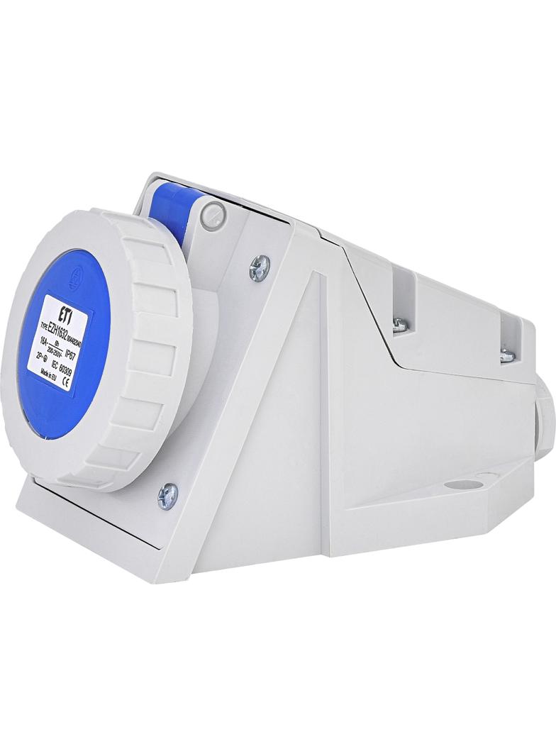 Gniazdo stałe 16A 2P+PE IP67 EZH 1632 4482040 ETI