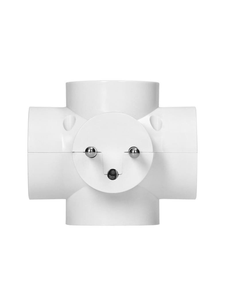 Rozgałęźnik 4x2P+Z, z zabezpieczeniem przeciwprzepięciowym