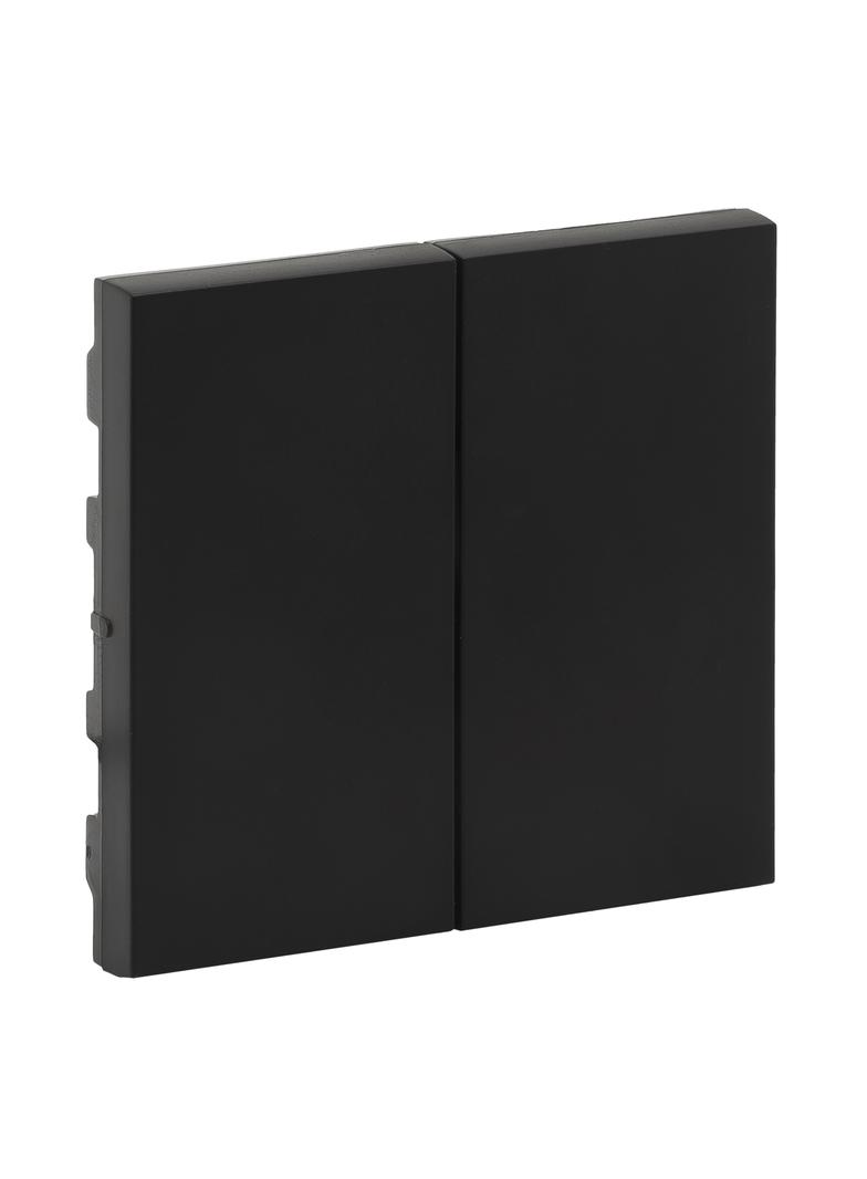 NILOE STEP - PRZYCISK PODWÓJNY PLAKIETKA KOLOR CZARNY, Legrand