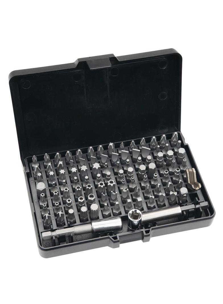 Końcówki wkrętakowe z uchwytem, zestaw 99 szt.