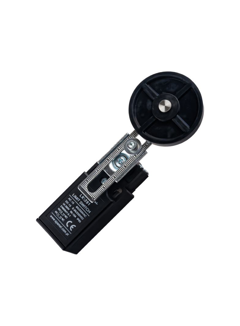 ŁĄCZNIK KRAŃCOWY (TWORZYWO) POPYCHACZ Z ROLKĄ