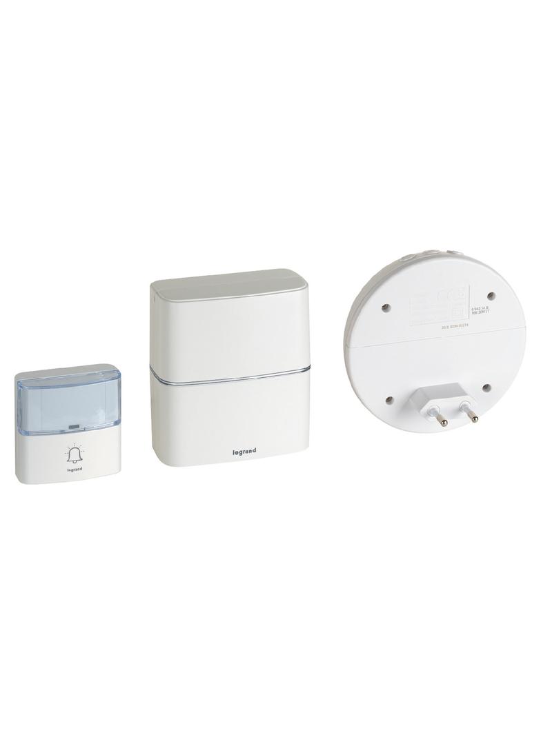 Zestaw Dzwonkowy Bezprzewodowy Serenity Z Dodatkowym Odbiornikiem Comfort 230V - Biały 094272 LEGRAND