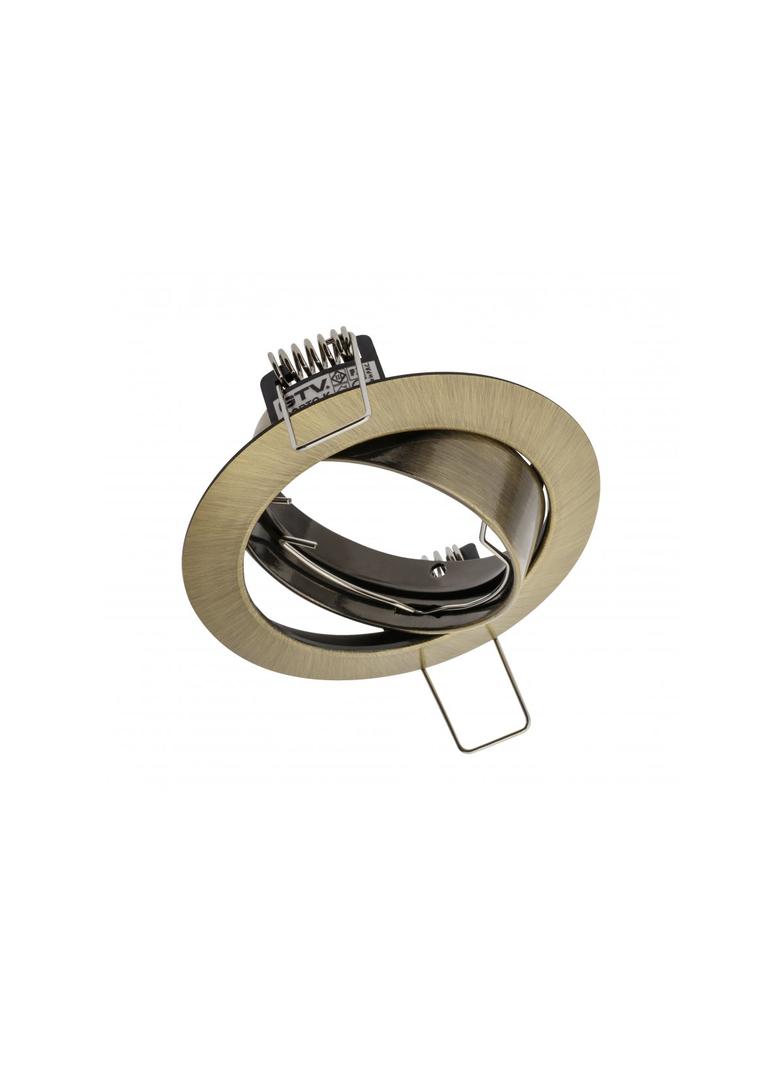 SUFITOWA OPRAWA PUNKTOWA Z REGULACJĄ KĄTA (OCZKO) PORTO-K, ODLEW, IP20, PATYNA