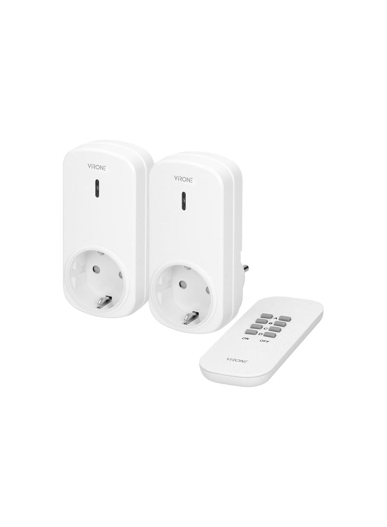 Zestaw bezprzew. gniazd sterowa.pilotem 2+1 SCHUKO RS-4(GS) ORNO