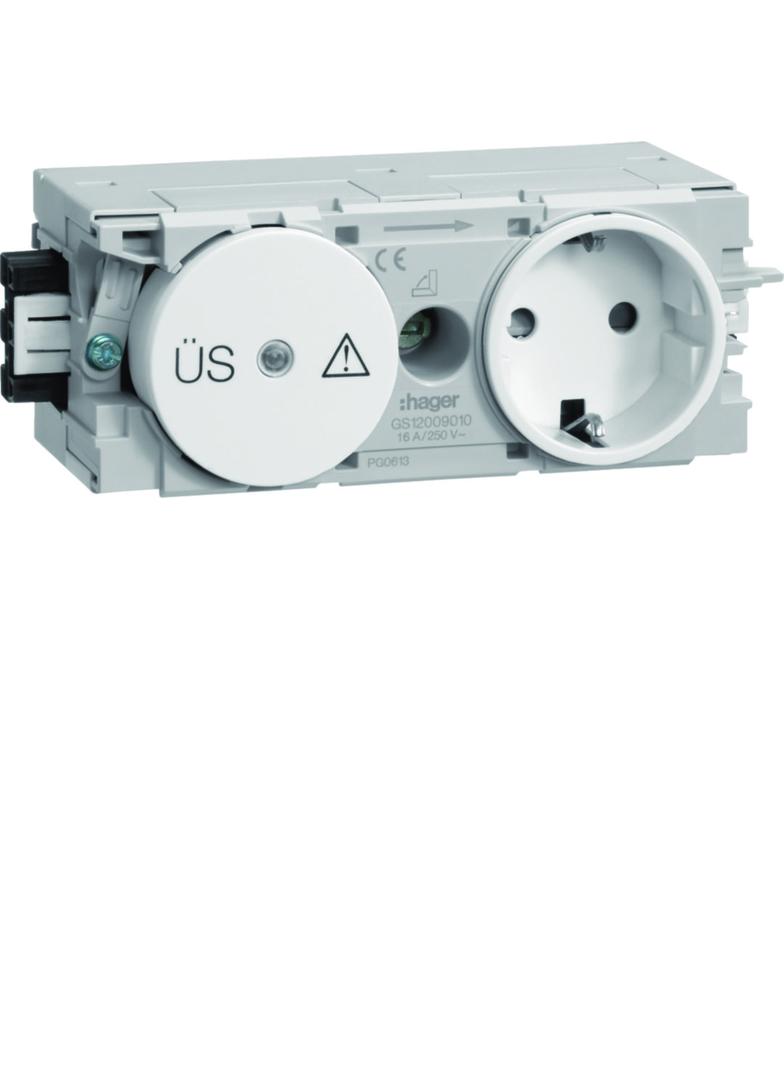 tehalit.WA Gniazdo SCHUKO z ogranicznikiem przeciwprzepięciowym WAGO C-profil bi