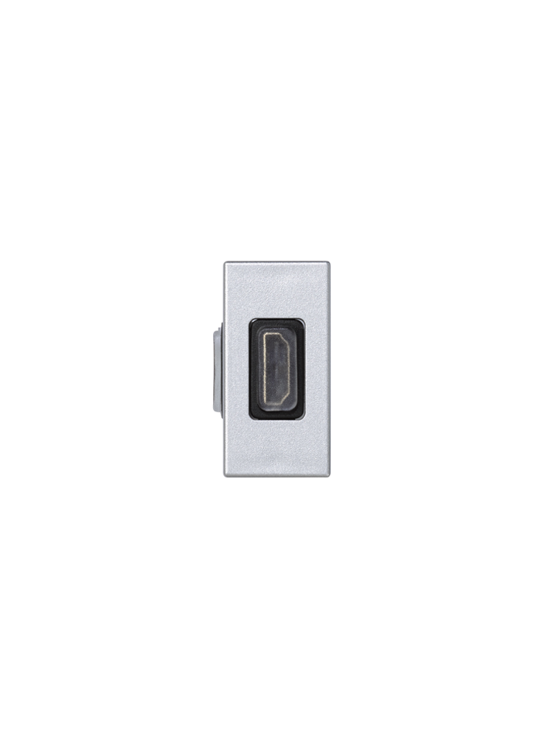 Simon Connect Płytka K45/2 adapter HDMI-HDMI 225x45mm + wkład aluminium K129B/8 KONTAKT