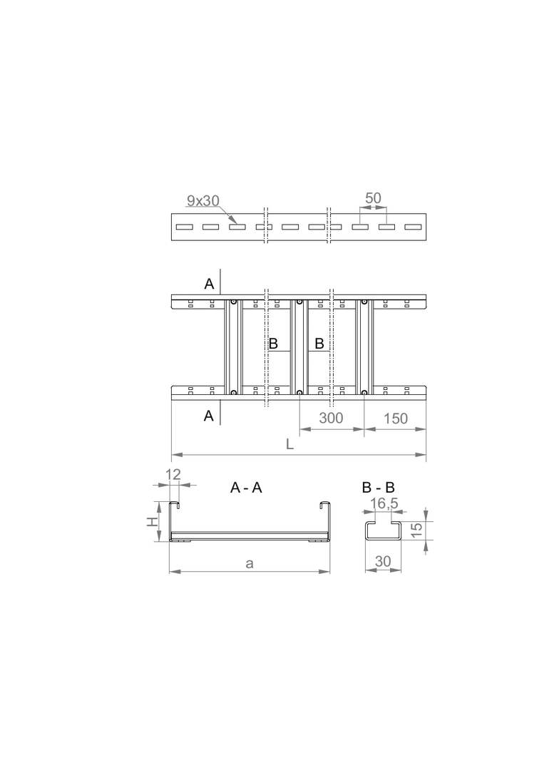 DKC600H120/6 DRABINKA 2.0 MM