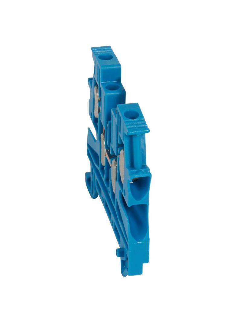 Złączka 1 Torowa 4Mm2 2Wejścia/2Wyjścia Szerokość 6 Niebieska 037109 LEGRAND
