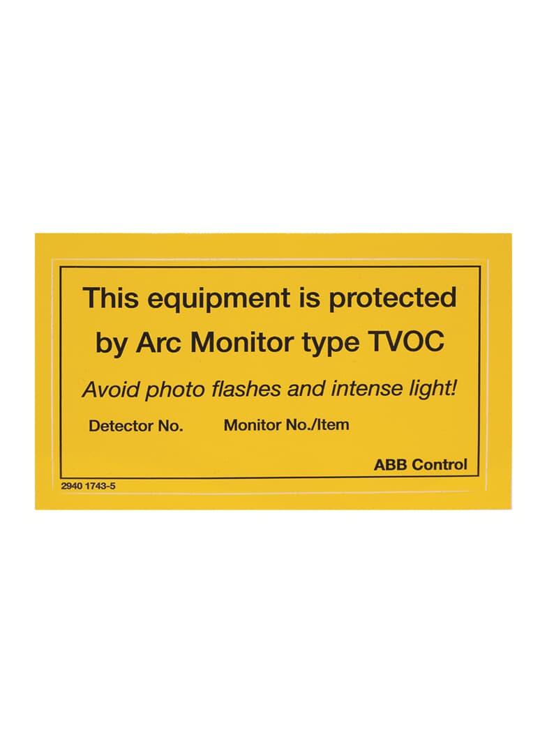 Arc Guard 1SFA663005R1001^INFO PLATE