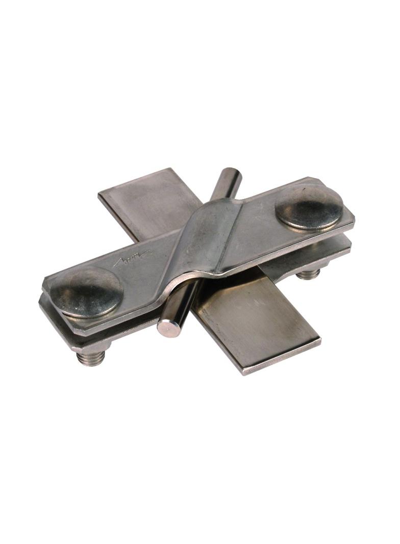 Zacisk SV do drutu 7-10/płask. 40 mm, stal nierdzewna NIRO