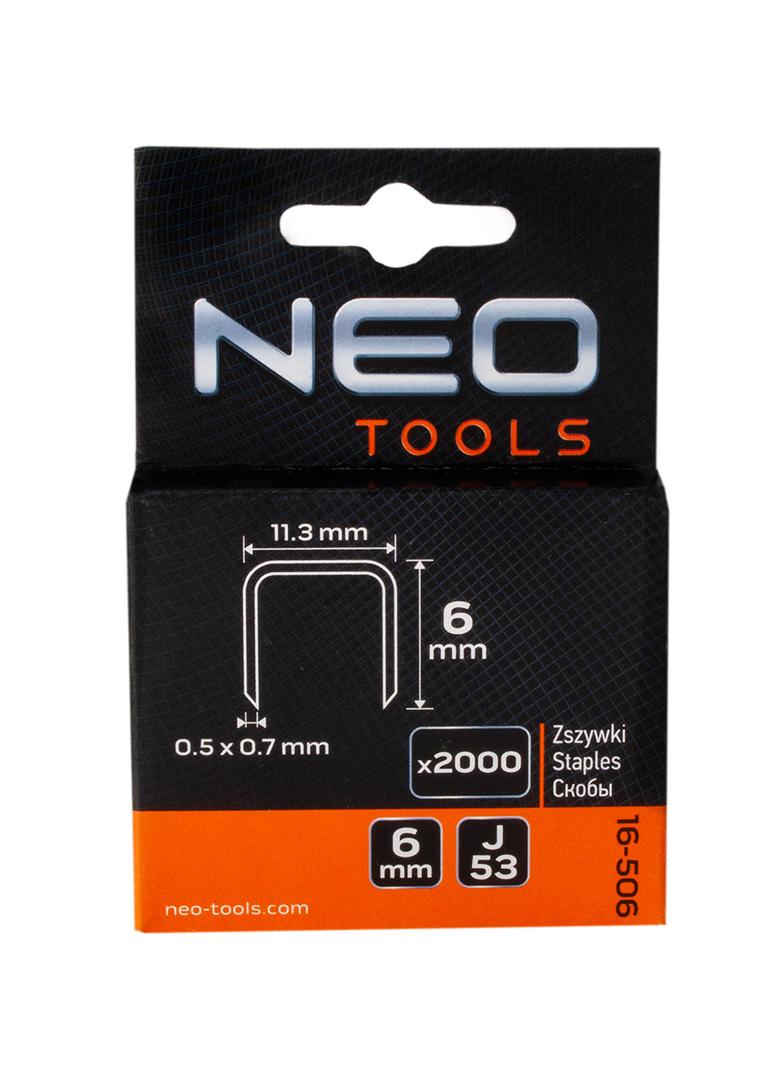 Zszywki typ J, 6 mm, 2000 szt.