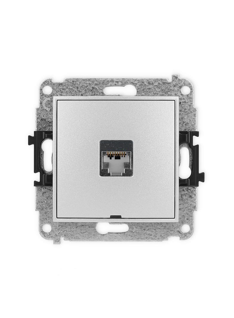 ICON Mechanizm gniazda komputerowego pojedynczego 1xRJ45, kat. 5e, ekranowany, 8-stykowy, bez pola o