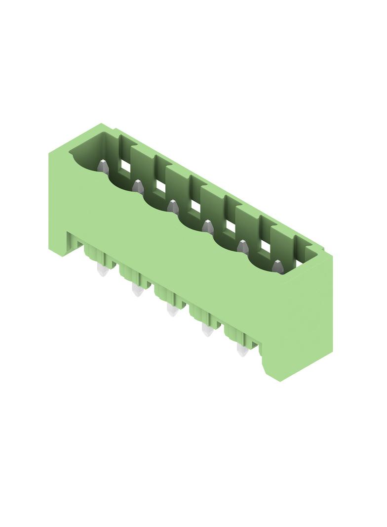 SL 5.08HC/06/180G 3.2SN GN BX Wtyki PCB (złącza płyty), 5.08 mm, Liczba biegunów: 6, kąt odejścia: 180° /50szt./ 1397390000 WEIDMÜLLER