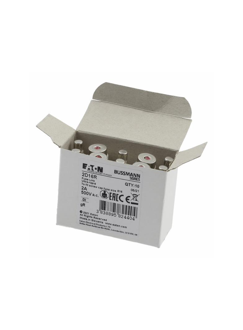 FUSE 2A DI/E16 GR 500VAC Wkładka DI 2A GR 500VAC E16 2D16R EATON