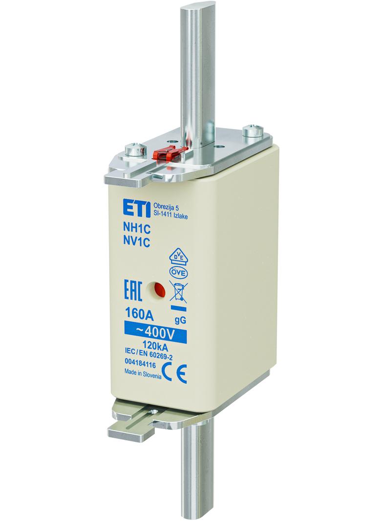 Wkładka topikowa NH zwłoczna KOMBI NH1C gG 160A 400V 004184116 ETI