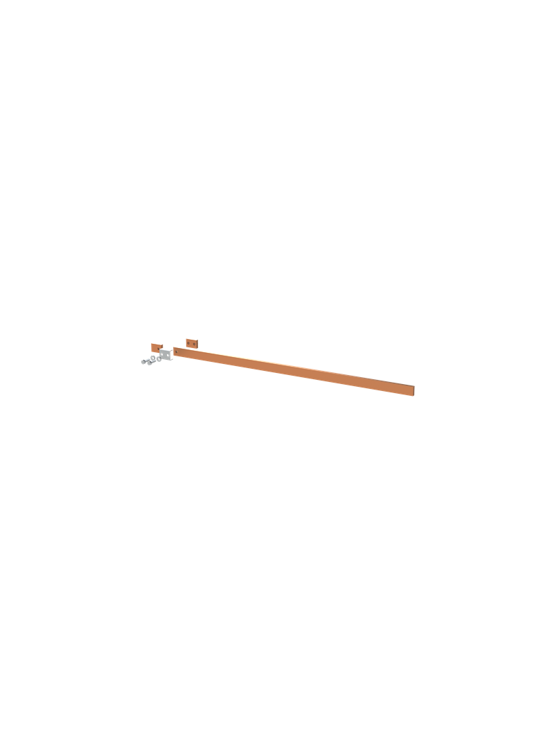 ZX2251 Szyna miedziana 30x10mm szerokość 4PW 1000mm V1, A1 (do samodzielnego montażu)