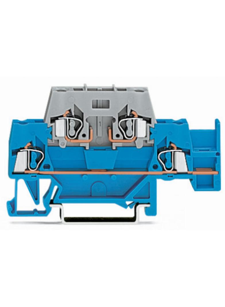 złączka dwupiętrowa 2,5 mm2 szara