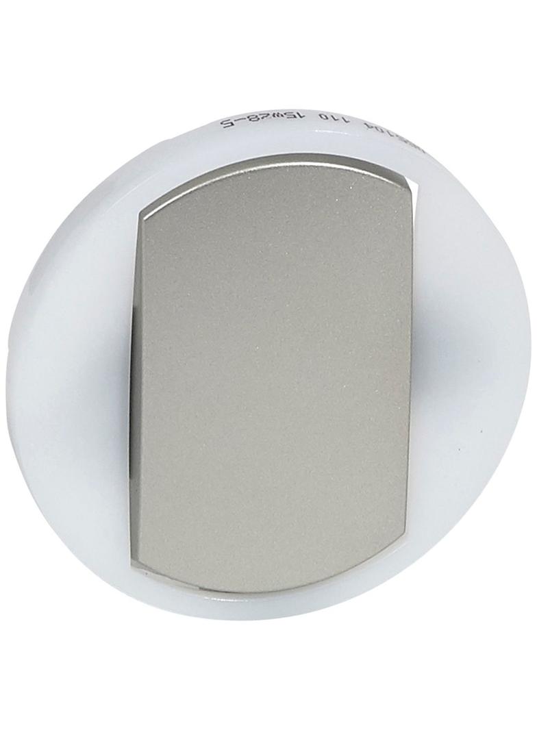 CELIANE - Klawisz Łącznika Uniwersalnego – 10 AX Z Pierścieniem Podświetlanym LED Tytanowy, Legrand