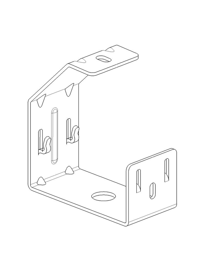 UCHWYT ZAWIESZENIA DLA KORYT O SZEROKOŚCI 100 MM, GC, Cablofil