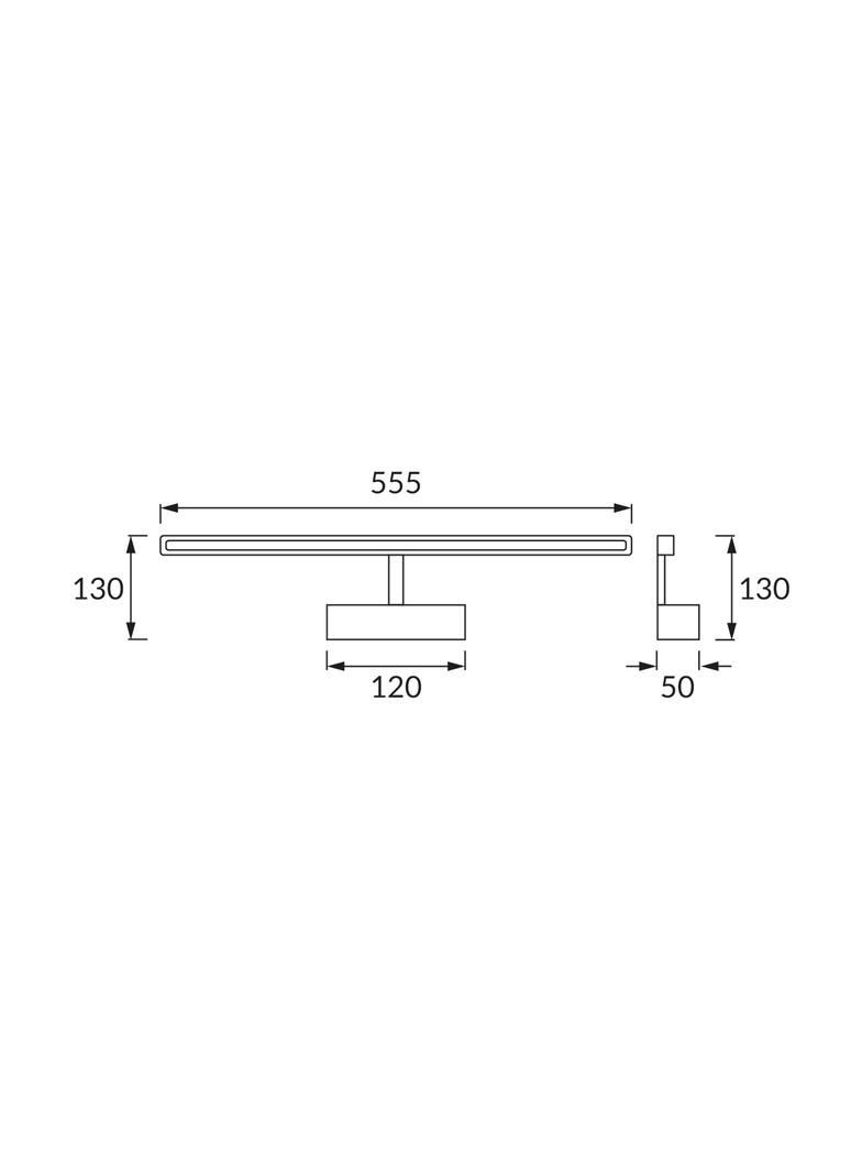 Oprawa dekoracyjna SMD LED KANARYA-12 CHROME 4200K