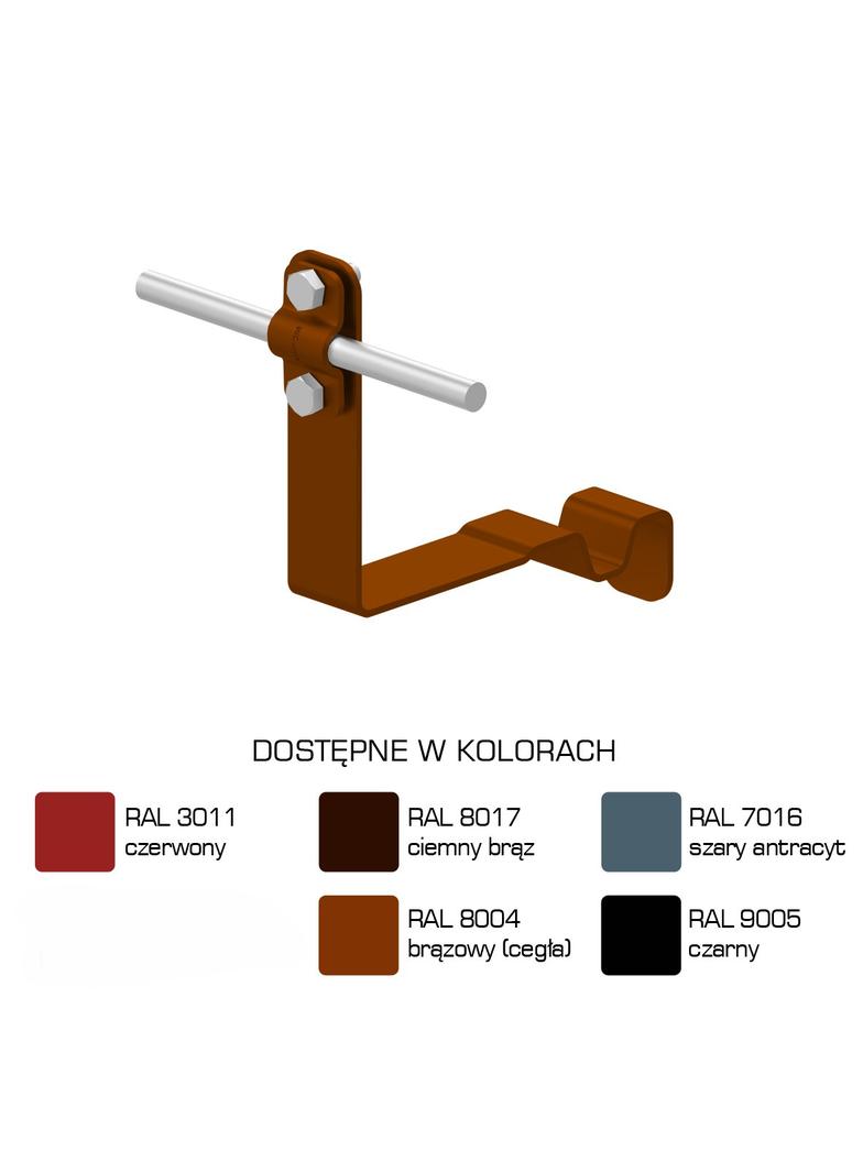 Uchwyt dach.prof. WZÓR 30  Z-śruba, H=10 cm /LA/