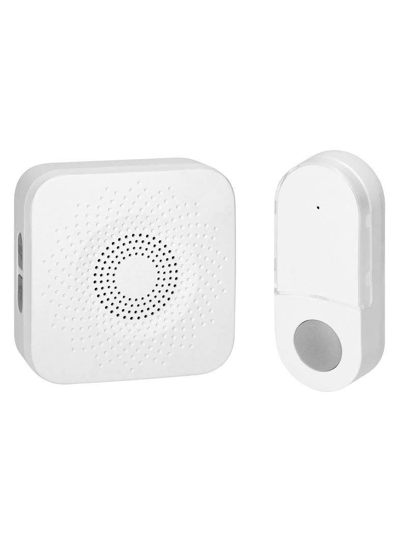 SETI AC, dzwonek bezprzewodowy, sieciowy, przycisk bezbateryjny, learning system, 32 dźwięki, 150m,