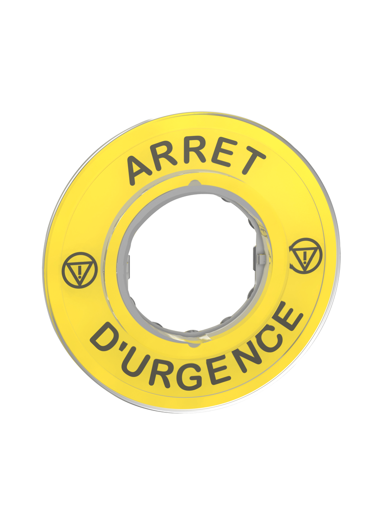 Harmony XB4 Etykieta do ESTOP /ARRET D'URGENCE/ 3D ZBY9120 Schneider