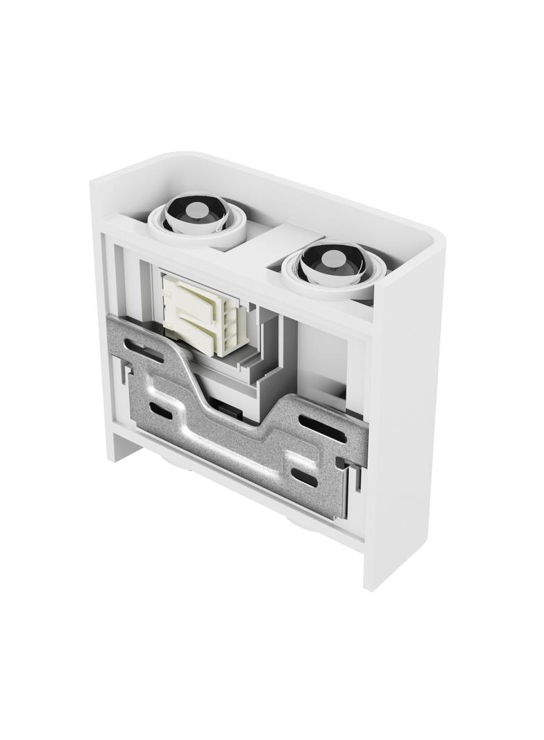 LUNARIX 2 KINKIET 4W CCT 230V IP54 RA90 110X110X40MM BIAŁY ŚWIECI GÓRA/DÓŁ