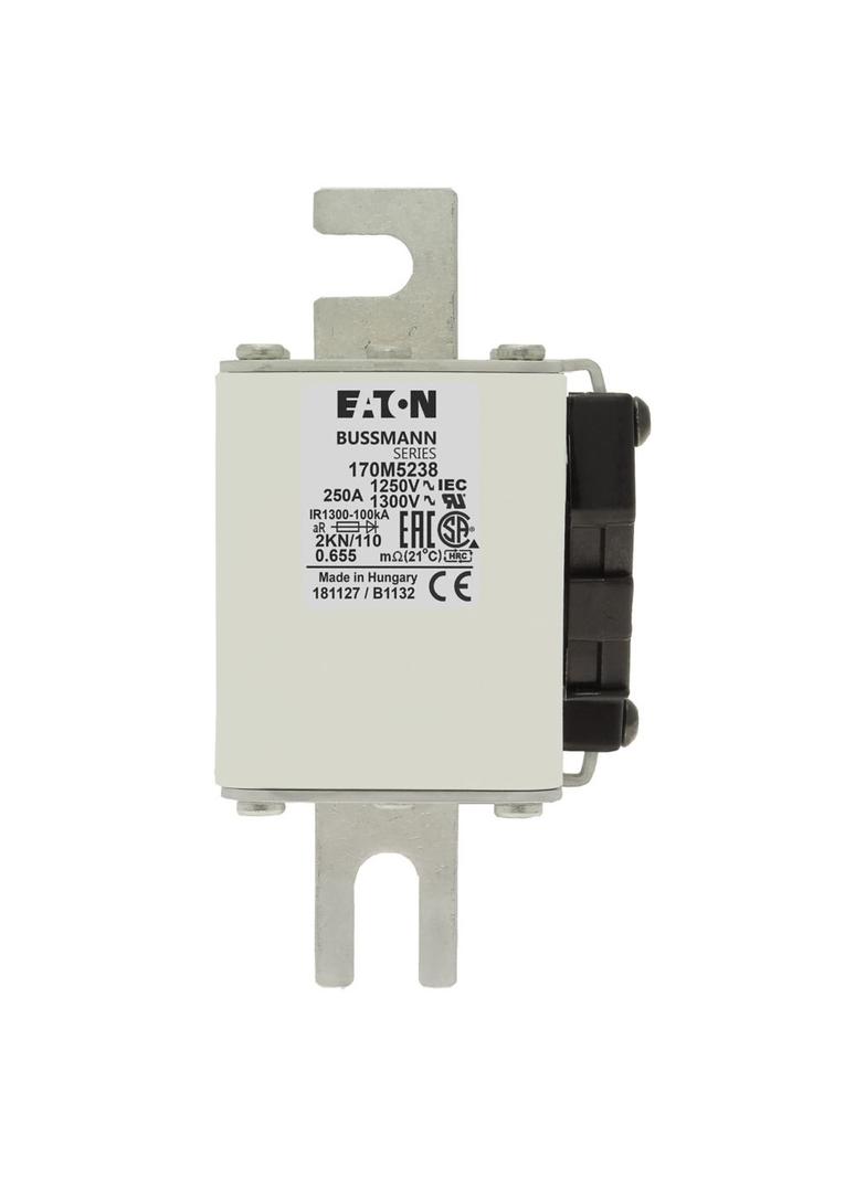 FUSE 250A 1250V 2KN/110 AR CU Wkładka szybka 250A AC 1250V rozmiar 2 61x77x138 mm aR DIN I 170M5238