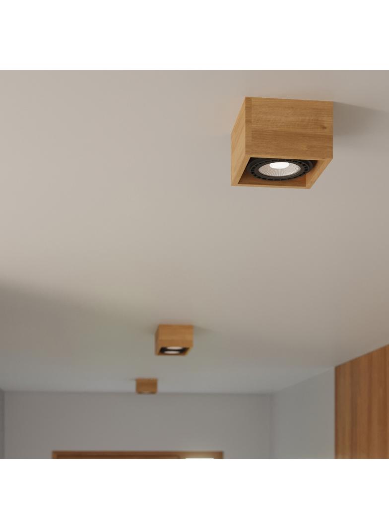 Sollux Plafon QUATRO 2 naturalne drewno SL.0916