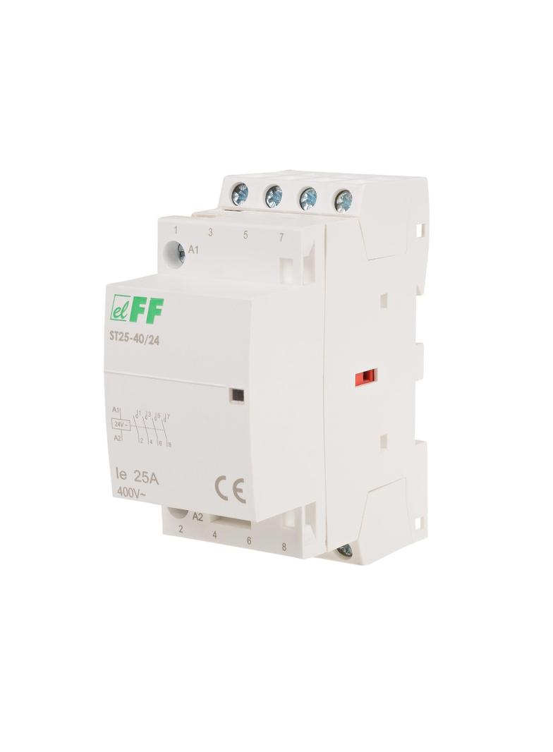 Stycznik modułowy, montaż na szynie styki 4NO, 25A