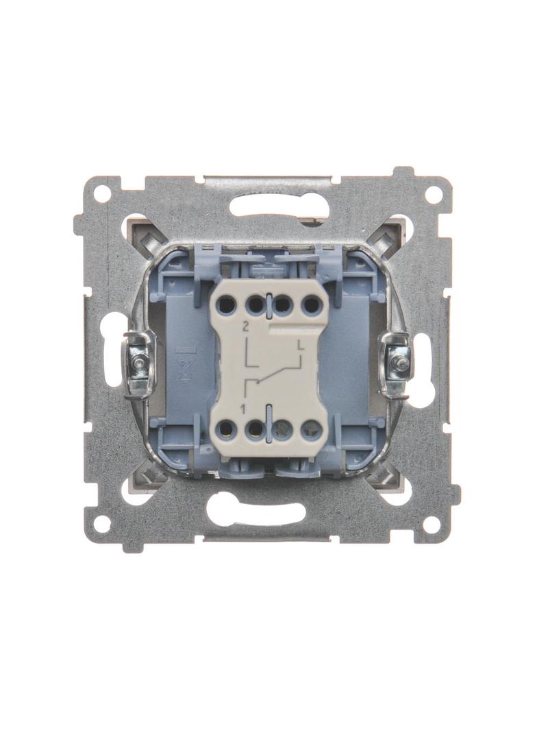 Simon 54 Łącznik schodowy bez piktogramu 10A 250V szybkozłączka brąz mat DW6.01/X/46 KONTAKT