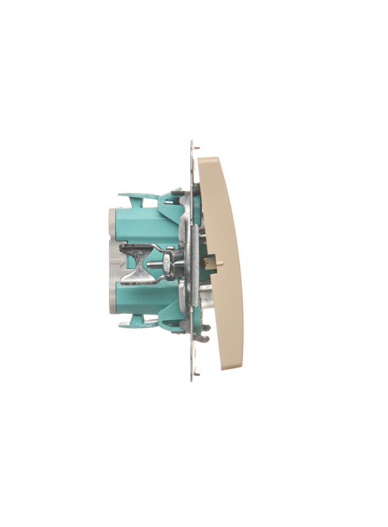 Simon Basic Przycisk światło z podświetleniem LED na 24V 10A 24V szybkozłączka beż