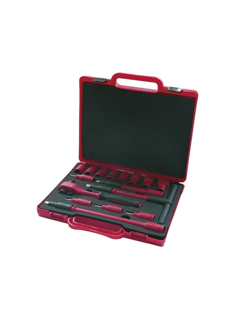 Zestaw kluczy nasadowychVDE3/8" eco w walizeczce