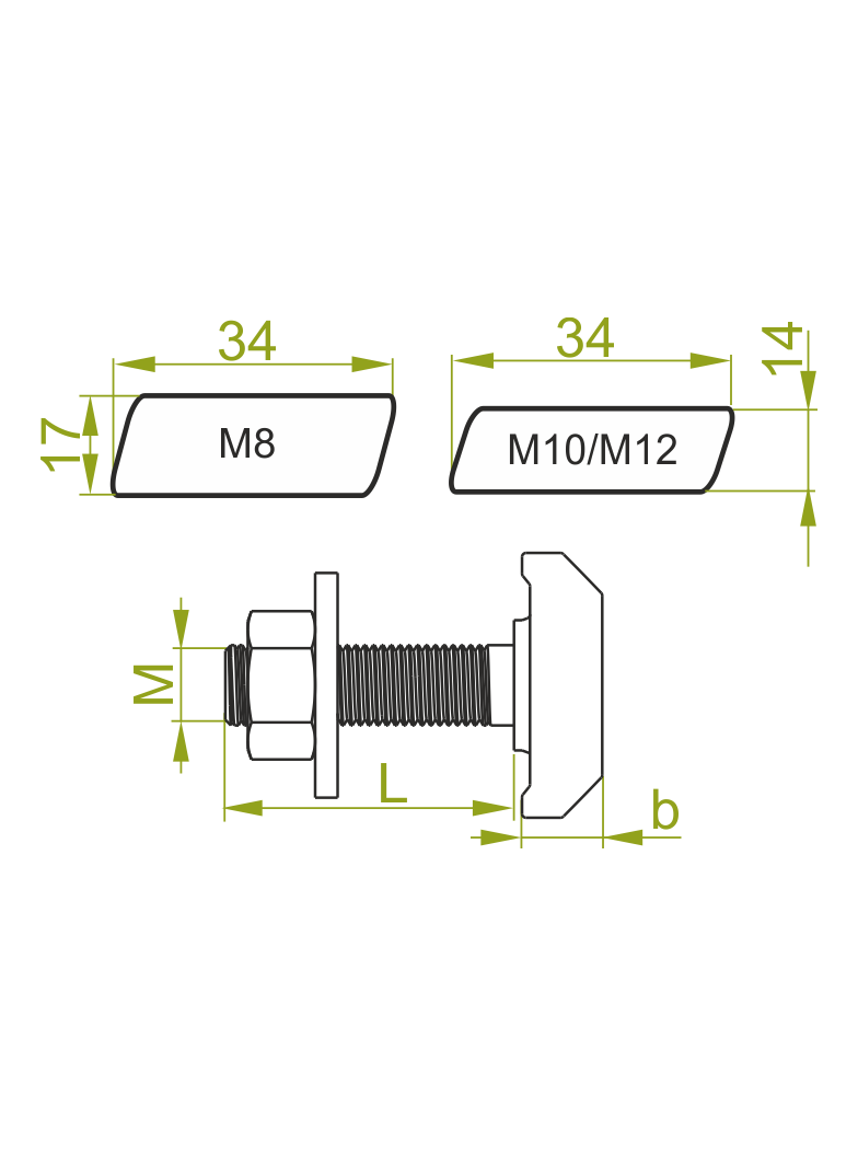 SMHM8x25 Śruba młotkowa