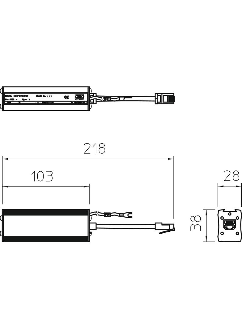 RJ45 S-ATM 8-F Ogranicznik ochrony dokładnej